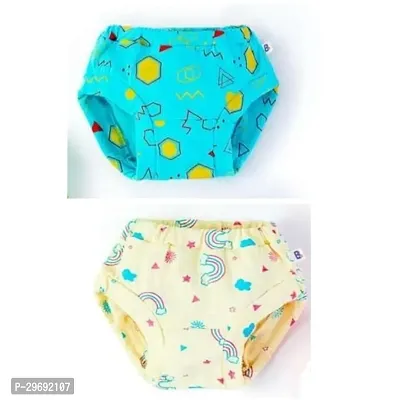 Elegant Cotton Printed Panties For Kids- Pack Of 2