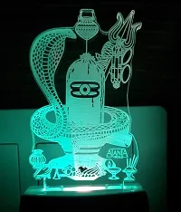 AEON METAL STICKER Code 2044 3D Shiv Ling Night Lamp (Multicolour)-thumb3