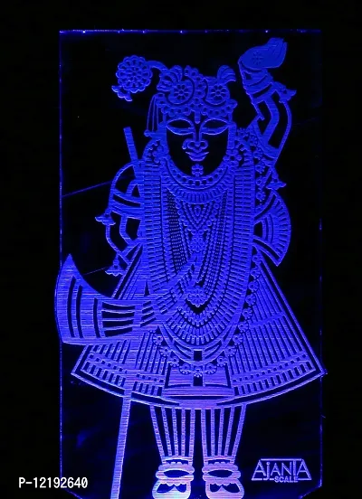 SUPER AJANTA 2007 Shreenathji 3D Night Lamp Decorative Night lamp,Functional Night Lamp ,Seven Color Night Lamp,Lamp,LED Lamp,Multi Color Lamp,Night Lamp-thumb4