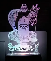 AEON METAL STICKER Code 2044 3D Shiv Ling Night Lamp (Multicolour)-thumb2
