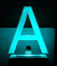 AEON METAL STICKER Plastic Letter Night Lamp, Multicolour, Pack of 1-thumb3