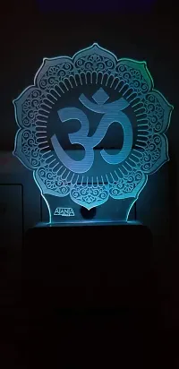 SUPER AJANTA OM 3D Night LAMP,Decorative Night lamp,Functional Night Lamp,Seven Colour Night Lamp,Lamp,LED Lamp,Multi Colour Lamp,Night Lamp-thumb3