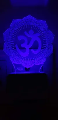 SUPER AJANTA OM 3D Night LAMP,Decorative Night lamp,Functional Night Lamp,Seven Colour Night Lamp,Lamp,LED Lamp,Multi Colour Lamp,Night Lamp-thumb1