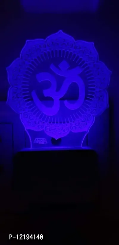 SUPER AJANTA OM 3D Night LAMP,Decorative Night lamp,Functional Night Lamp,Seven Colour Night Lamp,Lamp,LED Lamp,Multi Colour Lamp,Night Lamp-thumb2