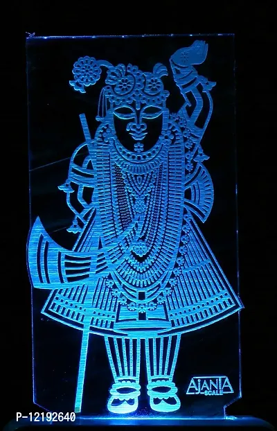 SUPER AJANTA 2007 Shreenathji 3D Night Lamp Decorative Night lamp,Functional Night Lamp ,Seven Color Night Lamp,Lamp,LED Lamp,Multi Color Lamp,Night Lamp-thumb5