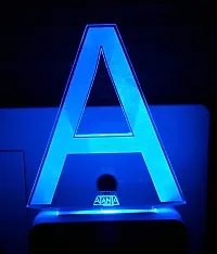 AEON METAL STICKER Plastic Letter Night Lamp, Multicolour, Pack of 1-thumb1