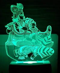 AEON METAL STICKER 3D Radhe Krishna Night Lamp ( Multicolour )-thumb2