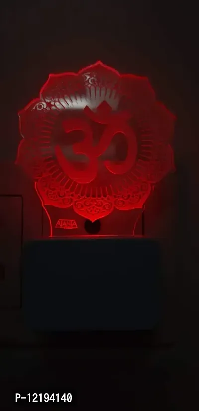 SUPER AJANTA OM 3D Night LAMP,Decorative Night lamp,Functional Night Lamp,Seven Colour Night Lamp,Lamp,LED Lamp,Multi Colour Lamp,Night Lamp-thumb5