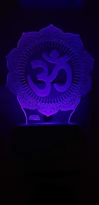 SUPER AJANTA OM 3D Night LAMP,Decorative Night lamp,Functional Night Lamp,Seven Colour Night Lamp,Lamp,LED Lamp,Multi Colour Lamp,Night Lamp-thumb2