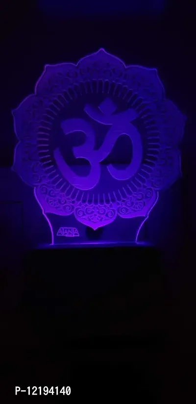 SUPER AJANTA OM 3D Night LAMP,Decorative Night lamp,Functional Night Lamp,Seven Colour Night Lamp,Lamp,LED Lamp,Multi Colour Lamp,Night Lamp-thumb3