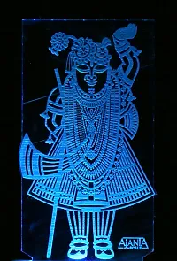 SUPER AJANTA 2007 Shreenathji 3D Night Lamp Decorative Night lamp,Functional Night Lamp ,Seven Color Night Lamp,Lamp,LED Lamp,Multi Color Lamp,Night Lamp-thumb1