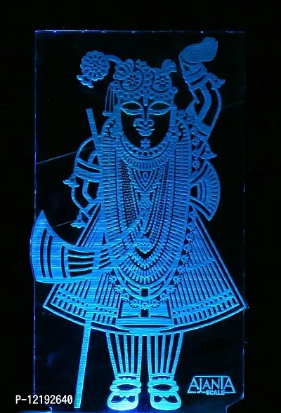 SUPER AJANTA 2007 Shreenathji 3D Night Lamp Decorative Night lamp,Functional Night Lamp ,Seven Color Night Lamp,Lamp,LED Lamp,Multi Color Lamp,Night Lamp-thumb2