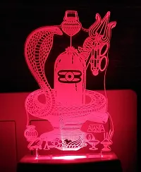 AEON METAL STICKER Code 2044 3D Shiv Ling Night Lamp (Multicolour)-thumb4