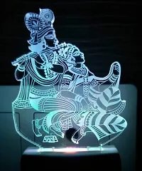 AEON METAL STICKER 3D Radhe Krishna Night Lamp ( Multicolour )-thumb3