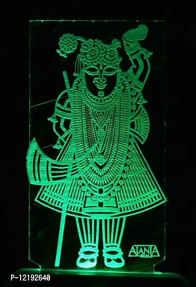 SUPER AJANTA 2007 Shreenathji 3D Night Lamp Decorative Night lamp,Functional Night Lamp ,Seven Color Night Lamp,Lamp,LED Lamp,Multi Color Lamp,Night Lamp