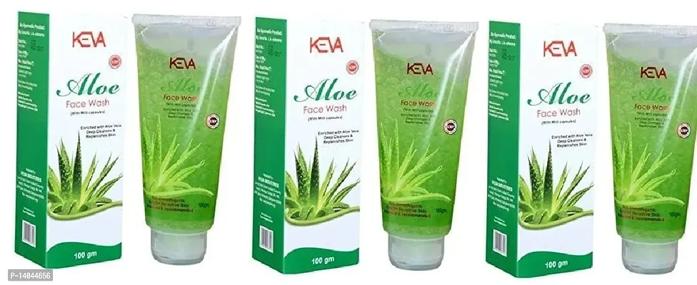 Keva Aloe face wash 100 g ( pack of 4)-thumb4