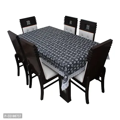 Stylish Black Polyester 3D Printed Table Cloth-thumb0