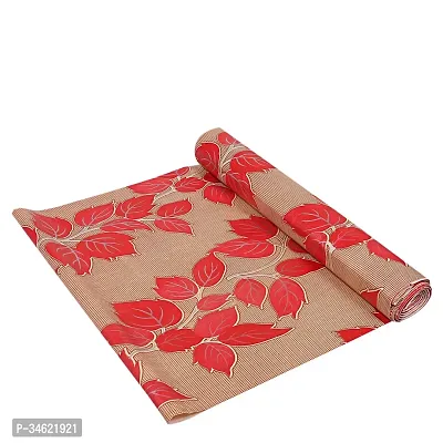 Anti Slip Mat For Kitchen Brown Red Leaf Size - 10 Meters-thumb0