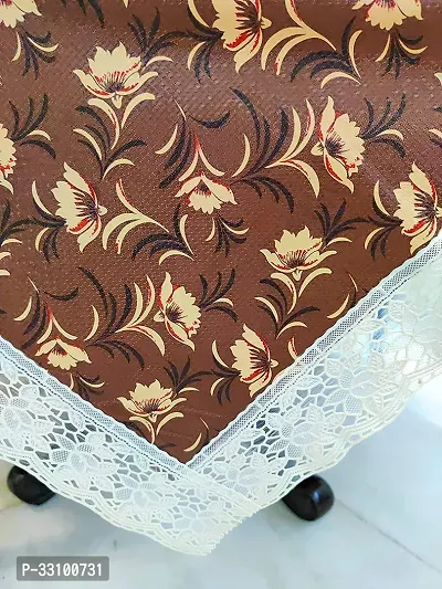 Stylish Brown Polyester 3D Printed Table Cloth-thumb4