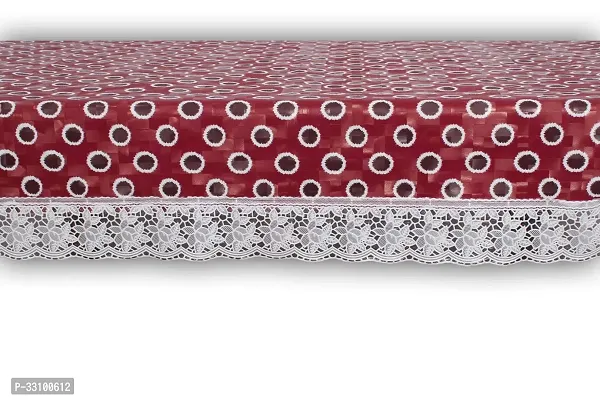 Stylish Maroon Polyester 3D Printed Table Cloth-thumb4