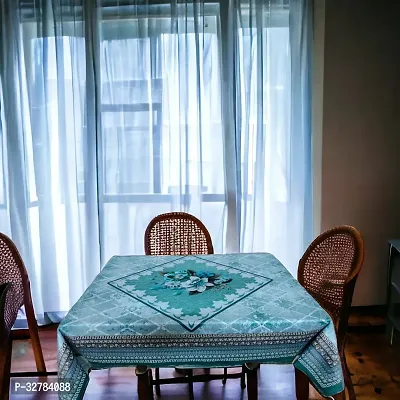 Stylish Blue Polyester Printed Table Cloth-thumb3