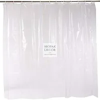 Mopak Decor AC Clear Curtain, Shower Curtains, Transparent curtains  PVC Plastic Thickness 0.15mm, 60 x 54 Inches (5 Feet Lengh x 4.5 Feet Width), Pack of 1 with 8 Hooks-thumb1