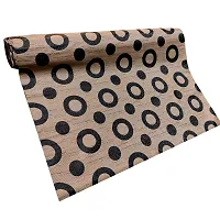 MD 10Meter Rectangular Long Shelf Liner, Sheet Roll / Mat for Drawer, shelf roll kitchen mat, Kitchen Roll, Slab Roll, Drawer roll  Antislip Mat, Size - 45 x 1000 cm (Brown Black Circle)-thumb4