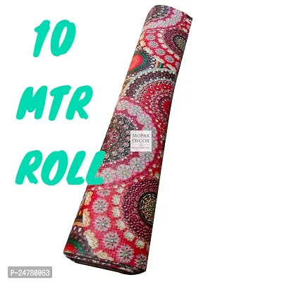 MD 10Meter Rectangular Long Shelf Liner, Sheet Roll / Mat for Drawer, shelf roll kitchen mat, Kitchen Roll, Slab Roll, Drawer roll  Antislip Mat, Size - 45 x 1000 cm-thumb0