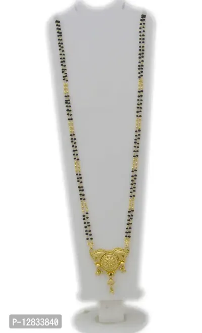 RADHEKRISHNA Golden Alloy 24 Inch Mangalsutra for Women-thumb2