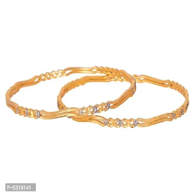 Trendy Copper Bangle for Women 2 pcs-thumb0