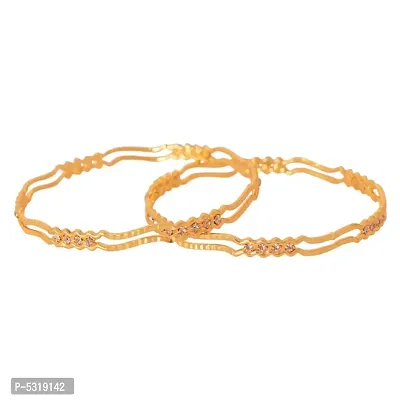 Trendy Copper Bangle for Women 2 pcs