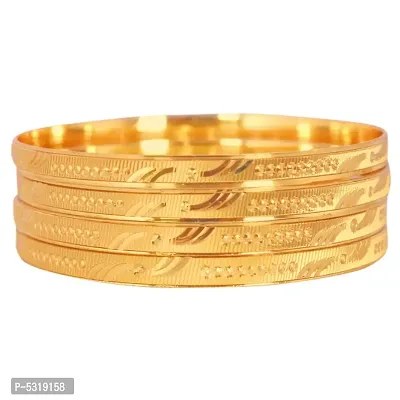 Trendy Copper Bangle for Women 4 pcs-thumb0