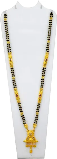 RADHEKRISHNA imitation presents 1&2 gram gold finishing 24 inches long mangalsutra 