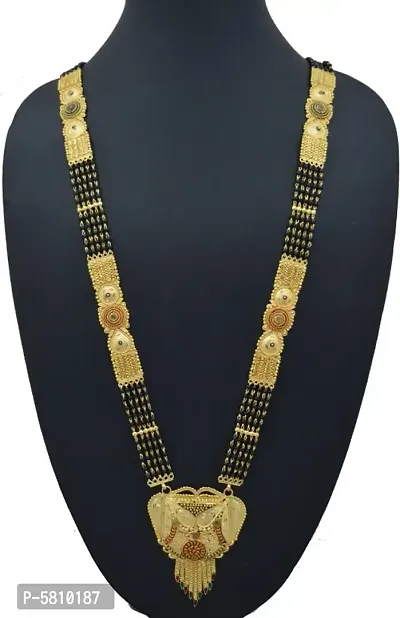 RADHEKRISHNA imitation 5 line chain with golden meenakri pendal mangalsutra of best quality