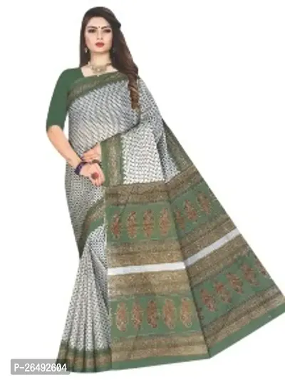 Designer Cotton Saree Without Blouse For Women-thumb0