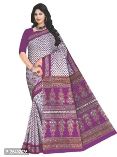 Designer Cotton Saree Without Blouse For Women