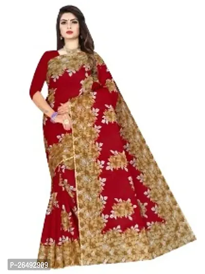 Designer Cotton Saree Without Blouse For Women-thumb0