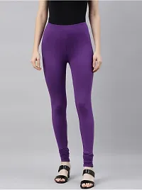 Classic Cotton Solid Leggings for Women-thumb2