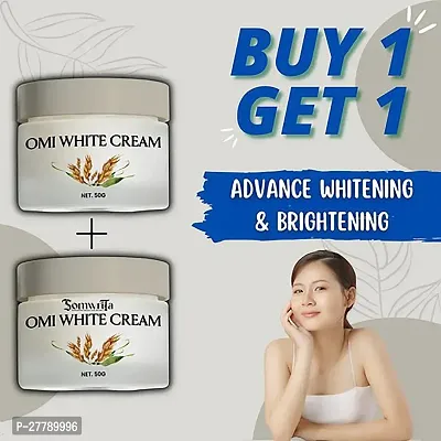 OMI WHITE CREAM 50GR - Advanced Whitening  Brightening Cream, (50 g) Pack of 2