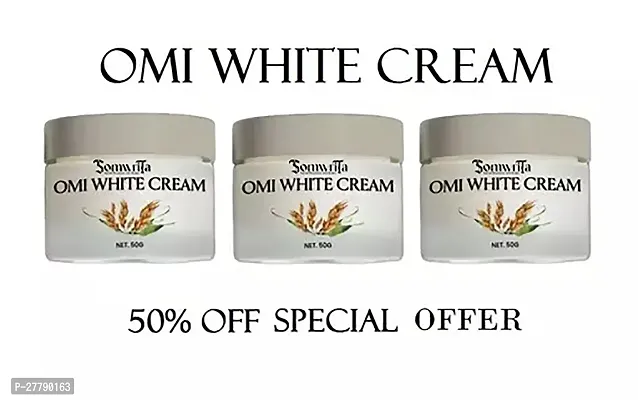 OMI WHITE CREAM 50GR - Advanced Whitening  Brightening Cream, (50 g) Pack of 3