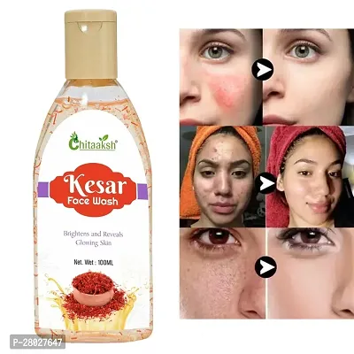 Chitaaksh Kesar Face Wash For Skin Lightening  Tan Removal100ml-thumb0