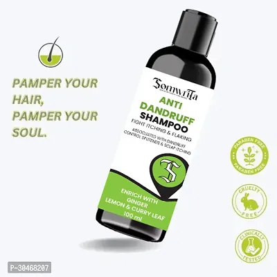 Professional Anti Dandruff Shampoo Enrich With Ginger, Lemon  Curry Leaf - 100ml-thumb2