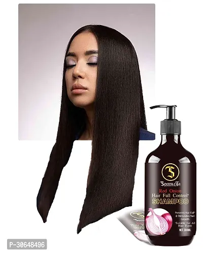 SOMWRITA Red Onion Black Seed Oil Strong, Smooth and Silky, Anti Dandruff Shampoo (300ml) pack of 1-thumb3