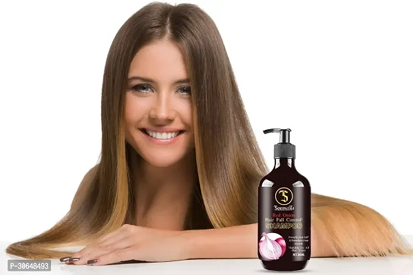 SOMWRITA Red Onion Black Seed Oil Strong, Smooth and Silky, Anti Dandruff Shampoo (300ml) pack of 1-thumb3