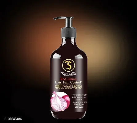 SOMWRITA Red Onion Black Seed Oil Strong, Smooth and Silky, Anti Dandruff Shampoo (300ml) pack of 1-thumb3