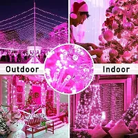 Xenith 52 Feet Long 62 Led Power Pixel Serial String Light, 360 Degree Light In Bulb | Copper Led Pixel String Light For Home Decoration, Diwali, Christmas, Indoor Outdoor Decoration (Pink, Pack Of 3)-thumb2