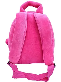 Konggi Rabbit School Cartoon Bag, Soft Material Plus Backpack Childrens Gifts Boy/Girl/Baby School Bag For Kids, (Age 2 to 6 Year) School Bag (Pack of 1)-thumb1