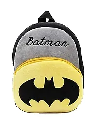 Batman  Spiderman Combo School Cartoon Bag, Soft Material Plus Backpack Childrens Gifts Boy/Girl/Baby School Bag For Kids, (Age 2 to 6 Year) School Bag (Pack of 2)-thumb1