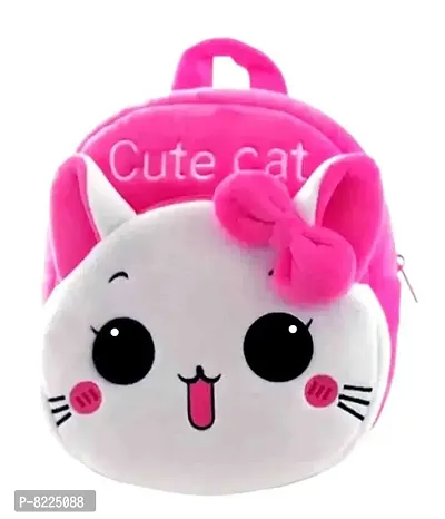 Duck  Cute Cat Combo School Cartoon Bag, Soft Material Plus Backpack Childrens Gifts Boy/Girl/Baby School Bag For Kids, (Age 2 to 6 Year) School Bag (Pack of 2)-thumb3