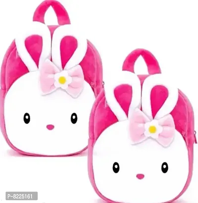 Konggi Rabbit  Konggi Rabbit Combo School Cartoon Bag, Soft Material Plus Backpack Childrens Gifts Boy/Girl/Baby School Bag For Kids, (Age 2 to 6 Year) School Bag (Pack of 2)-thumb0